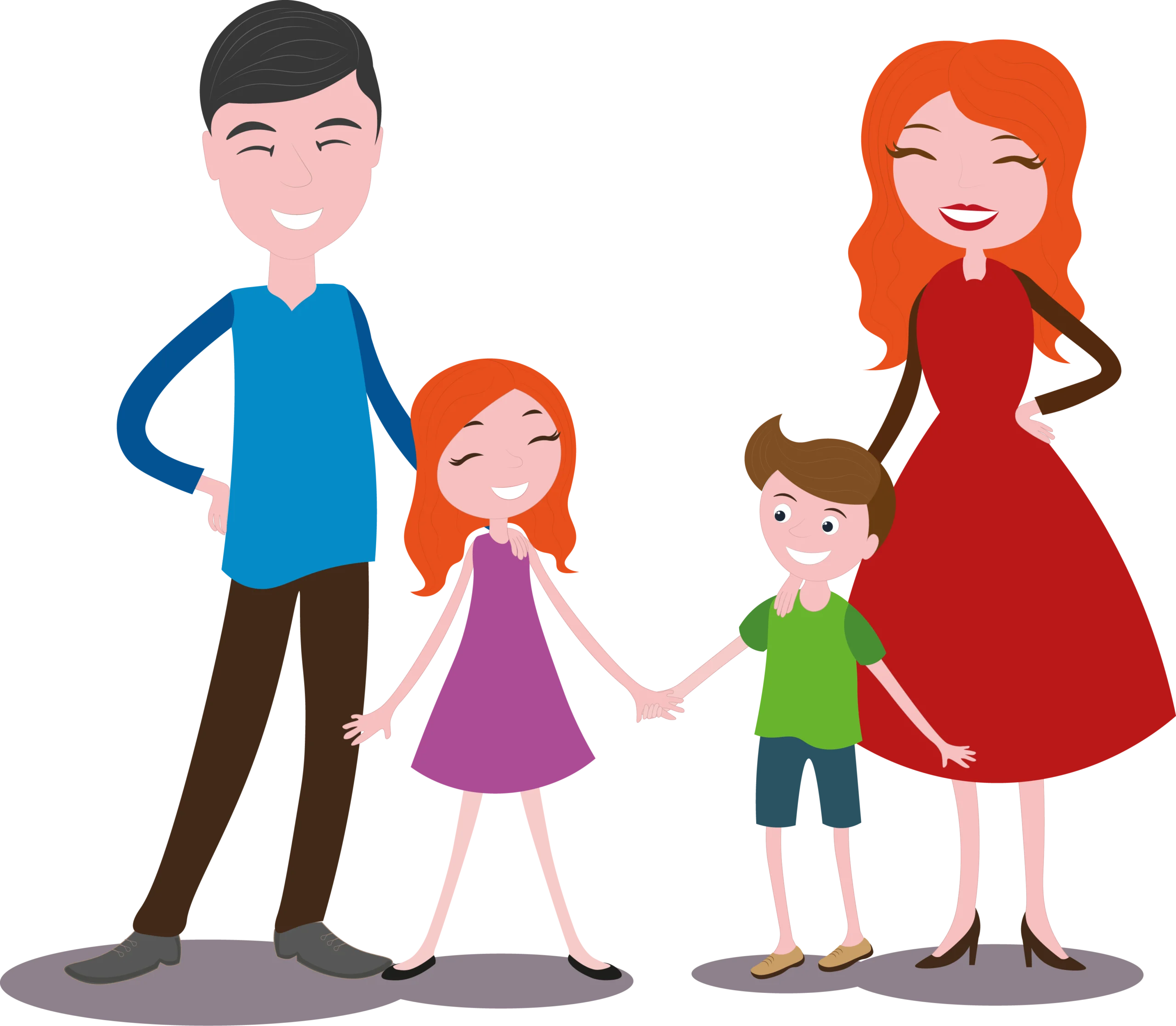 Illustration einer Familie