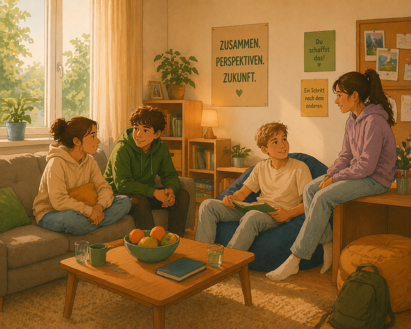 Heimerziehung und betreute Wohnform – Illustration der stationären Jugendhilfe